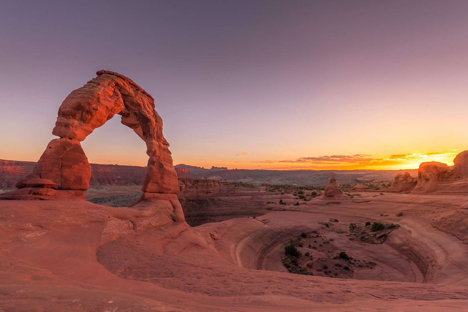 Arches National Park Utah at sunset