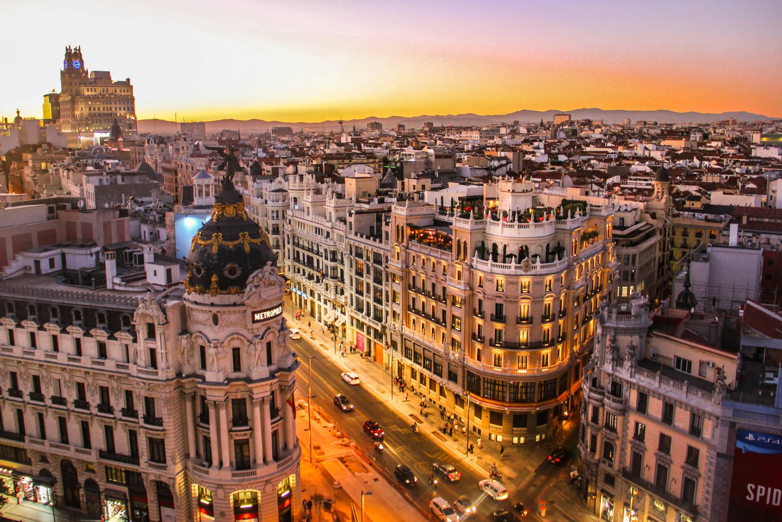 Gran Via Madrid Spain