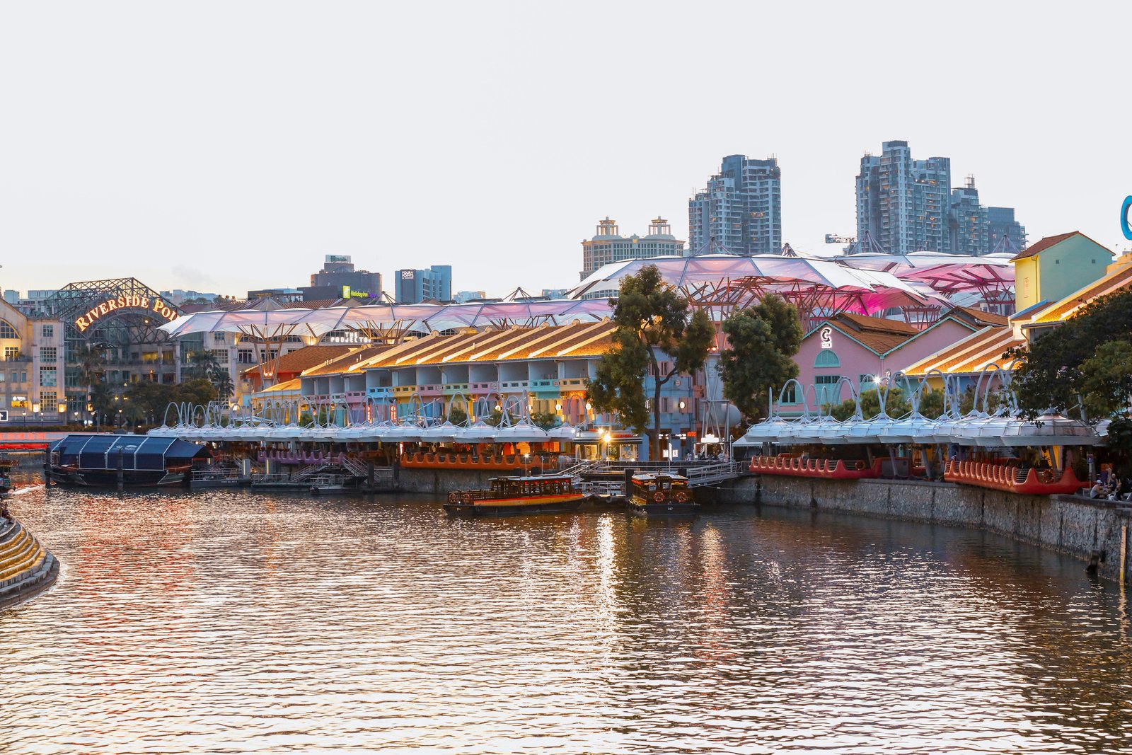 Clarke Quay Singapore riverfront