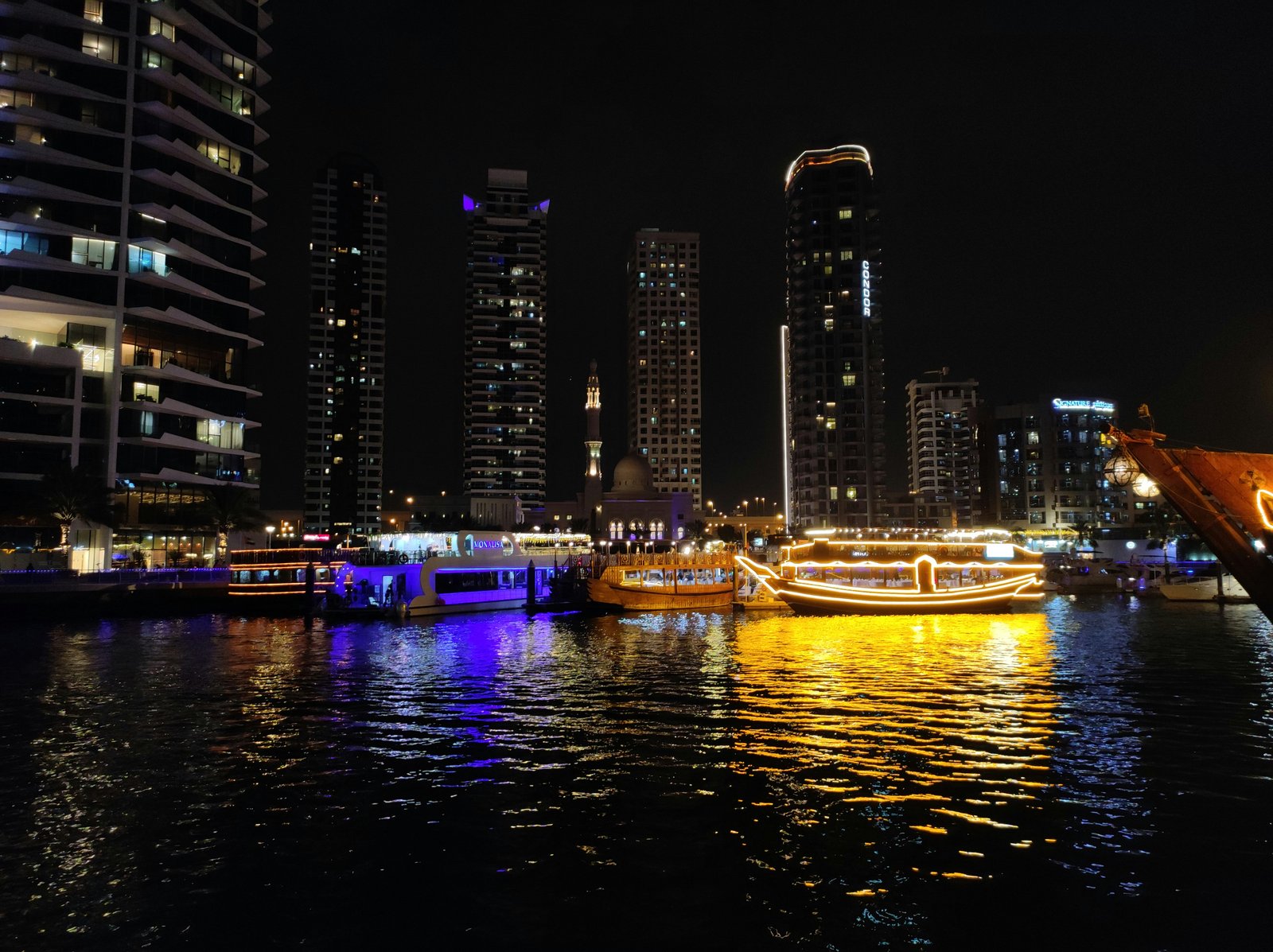 Dubai Marina at night UAE