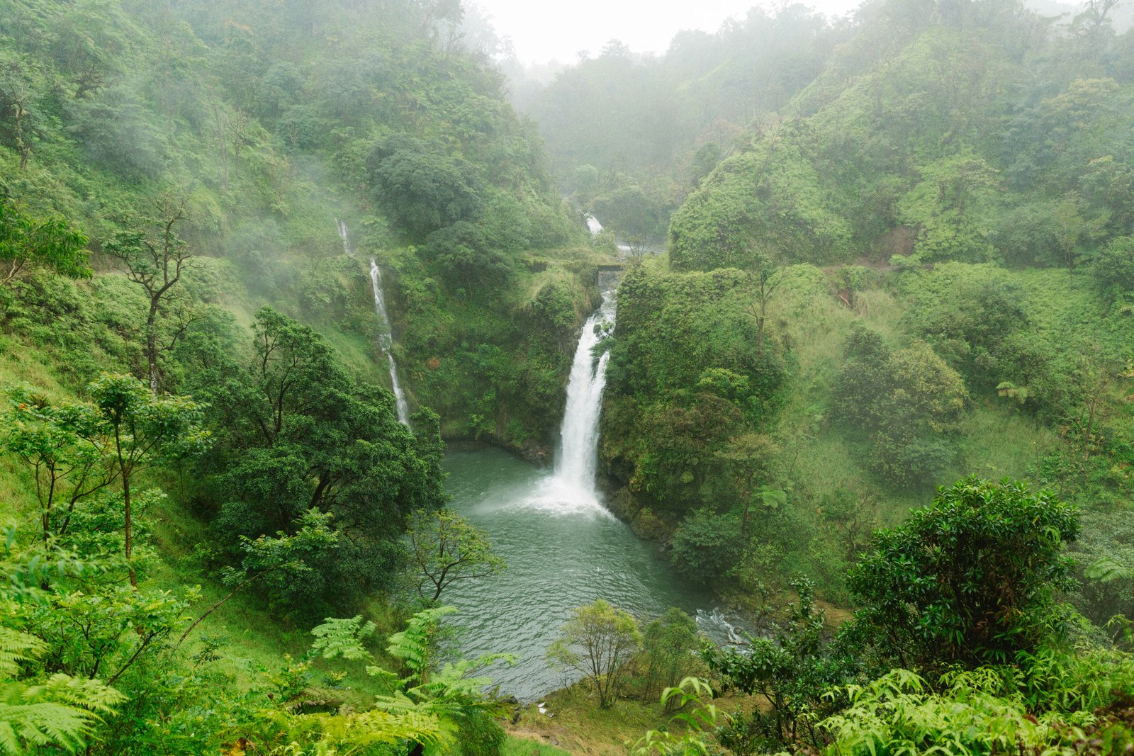 Hana Maui tropical waterfall