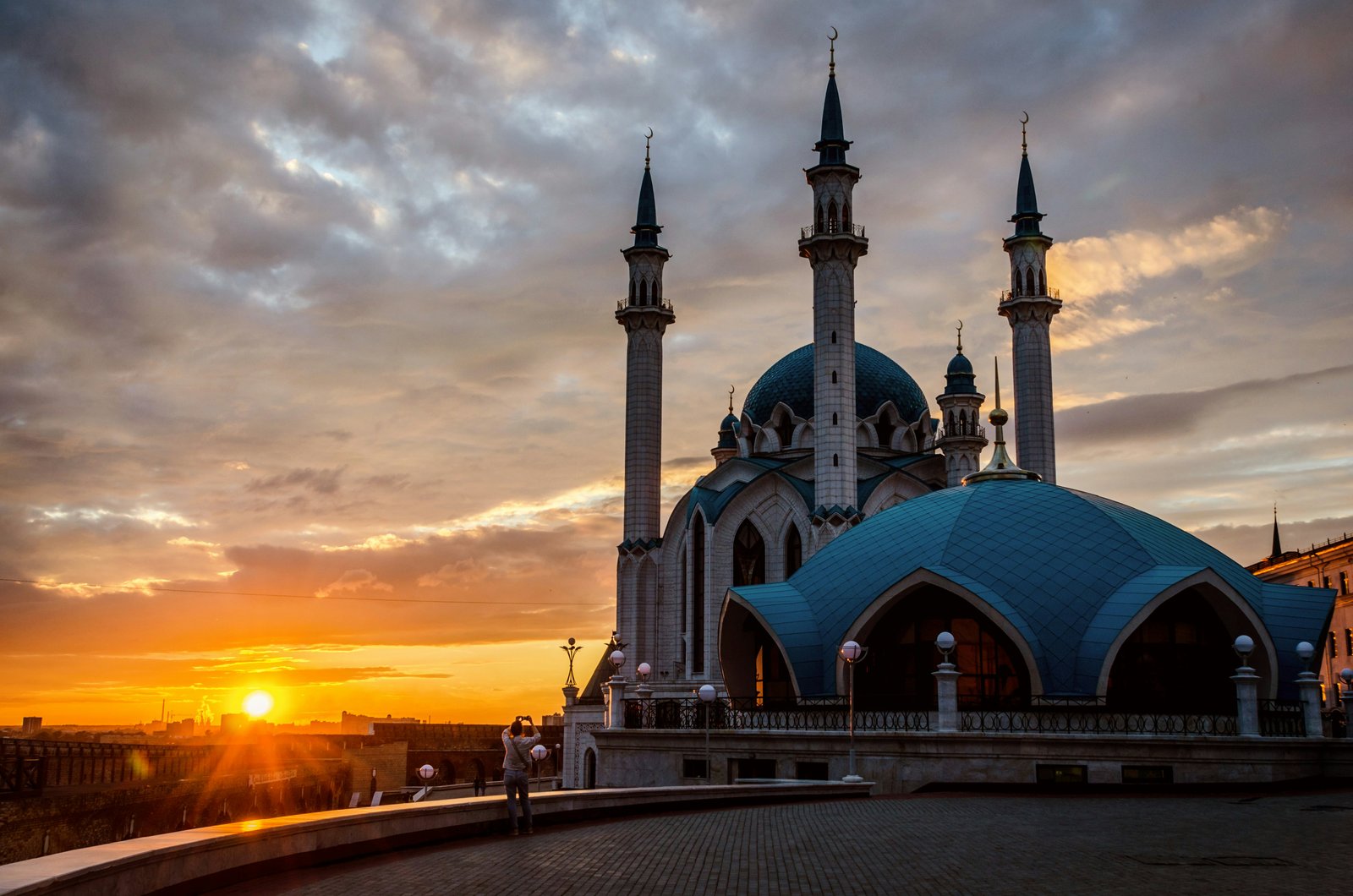 Kazan Russia evening city view