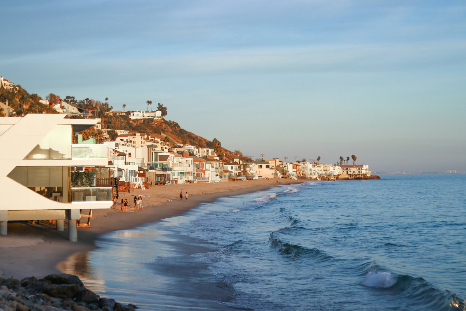 Malibu coastline sunset California