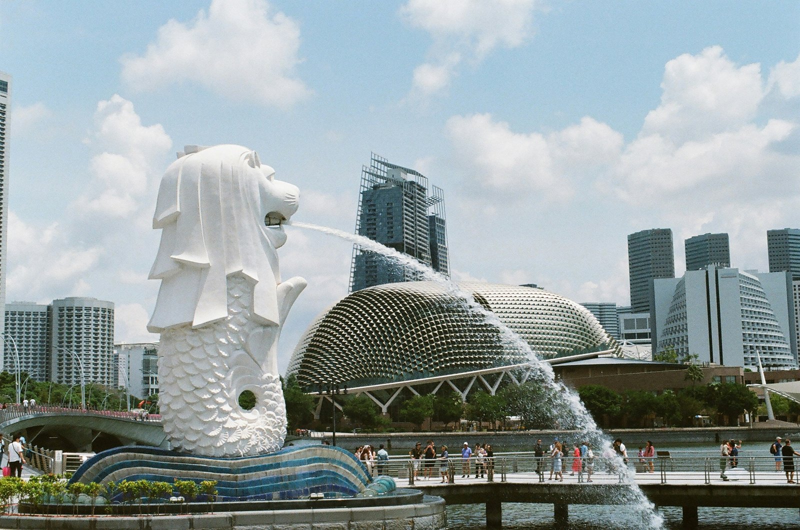 Marina Bay and Merlion Park Singapore