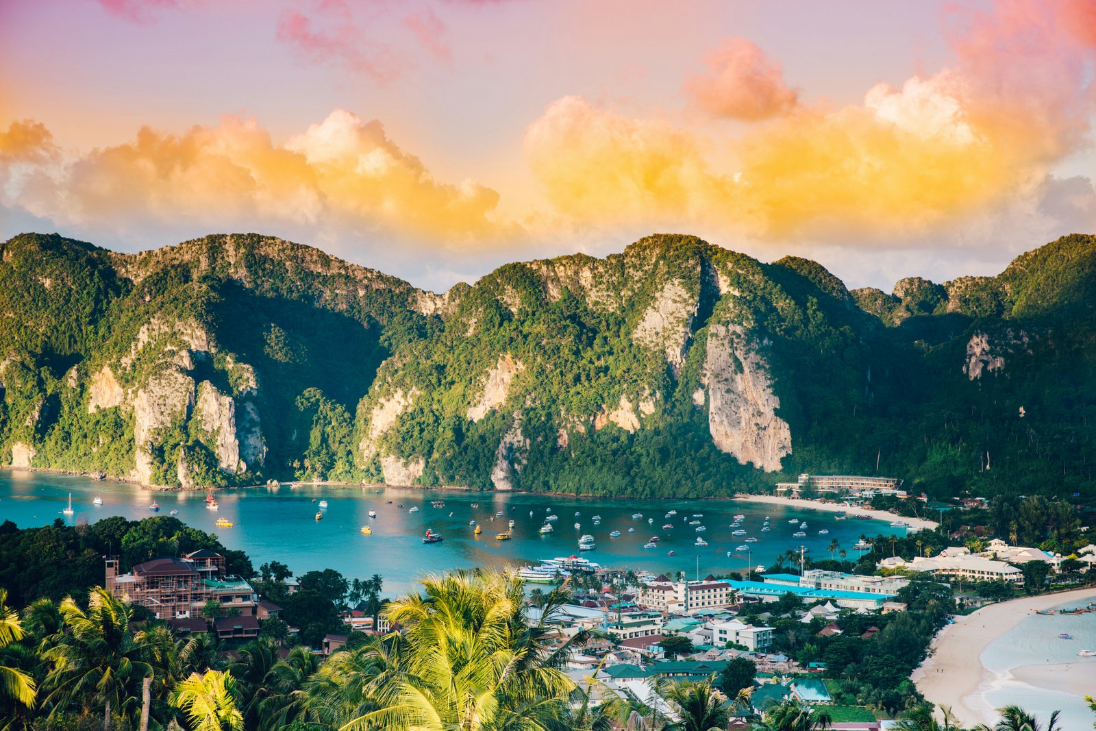 Phi Phi Islands Thailand sunrise