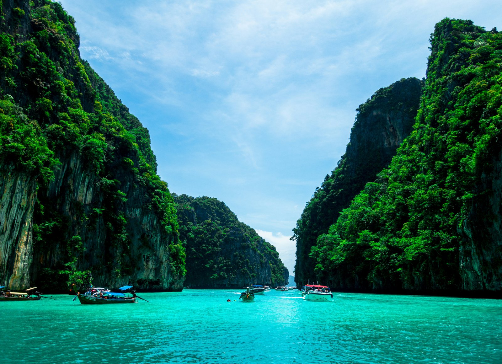 Tropical cove near Phuket Thailand