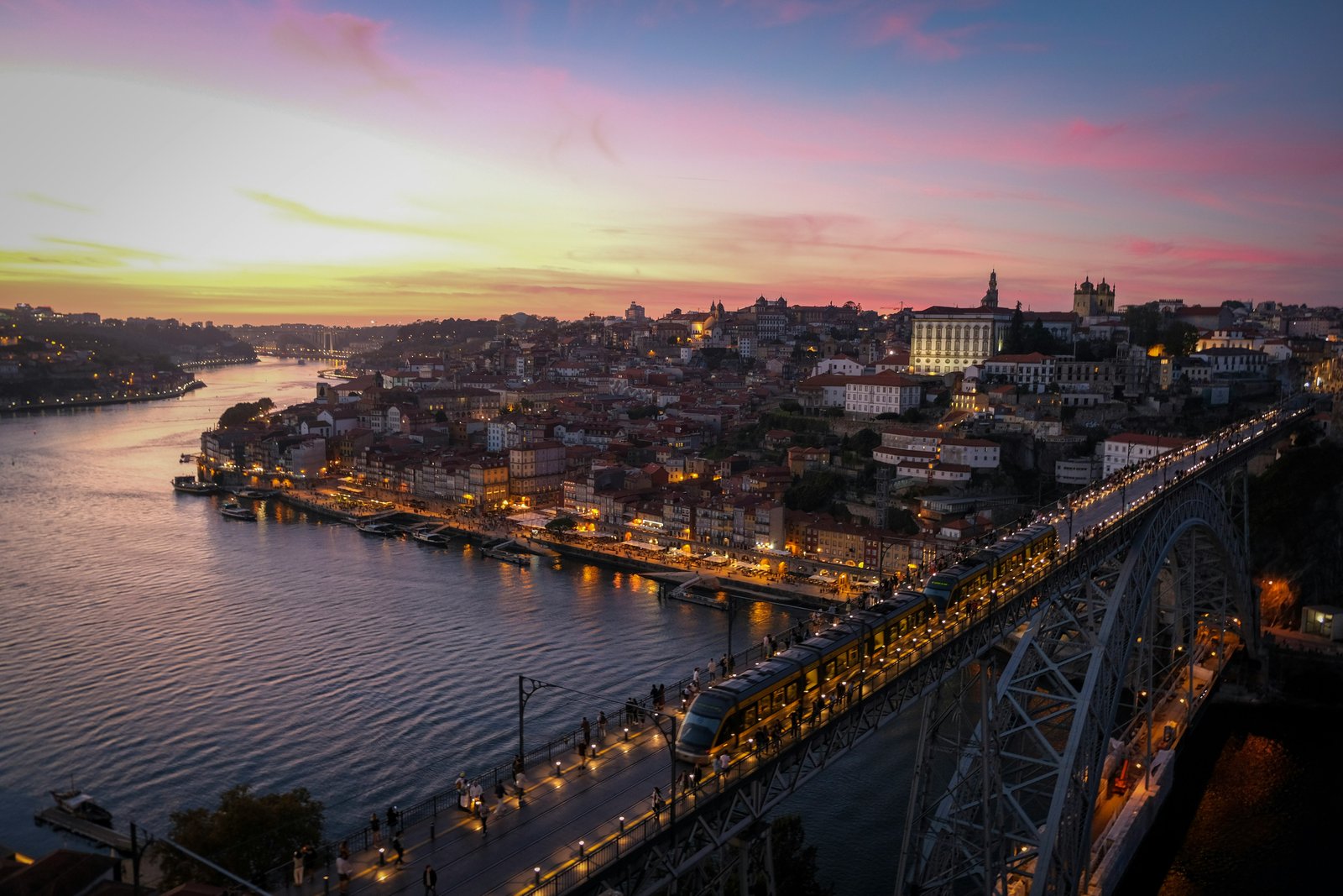 Porto Portugal night view