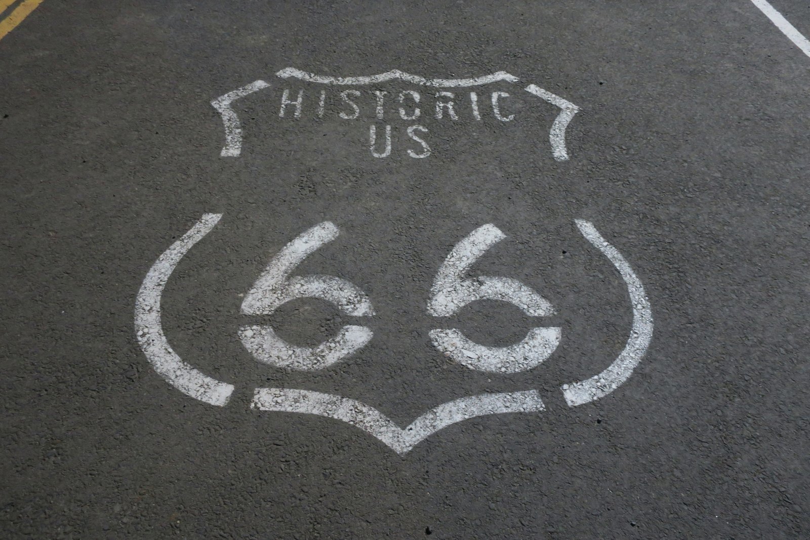 Historic Route 66 road sign
