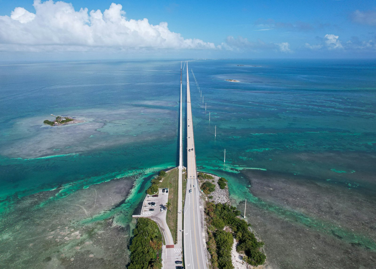 Seven Mile Bridge Florida Keys aerial