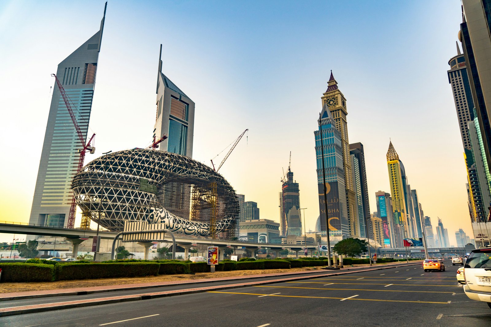 Dubai Sheikh Zayed Road skyline