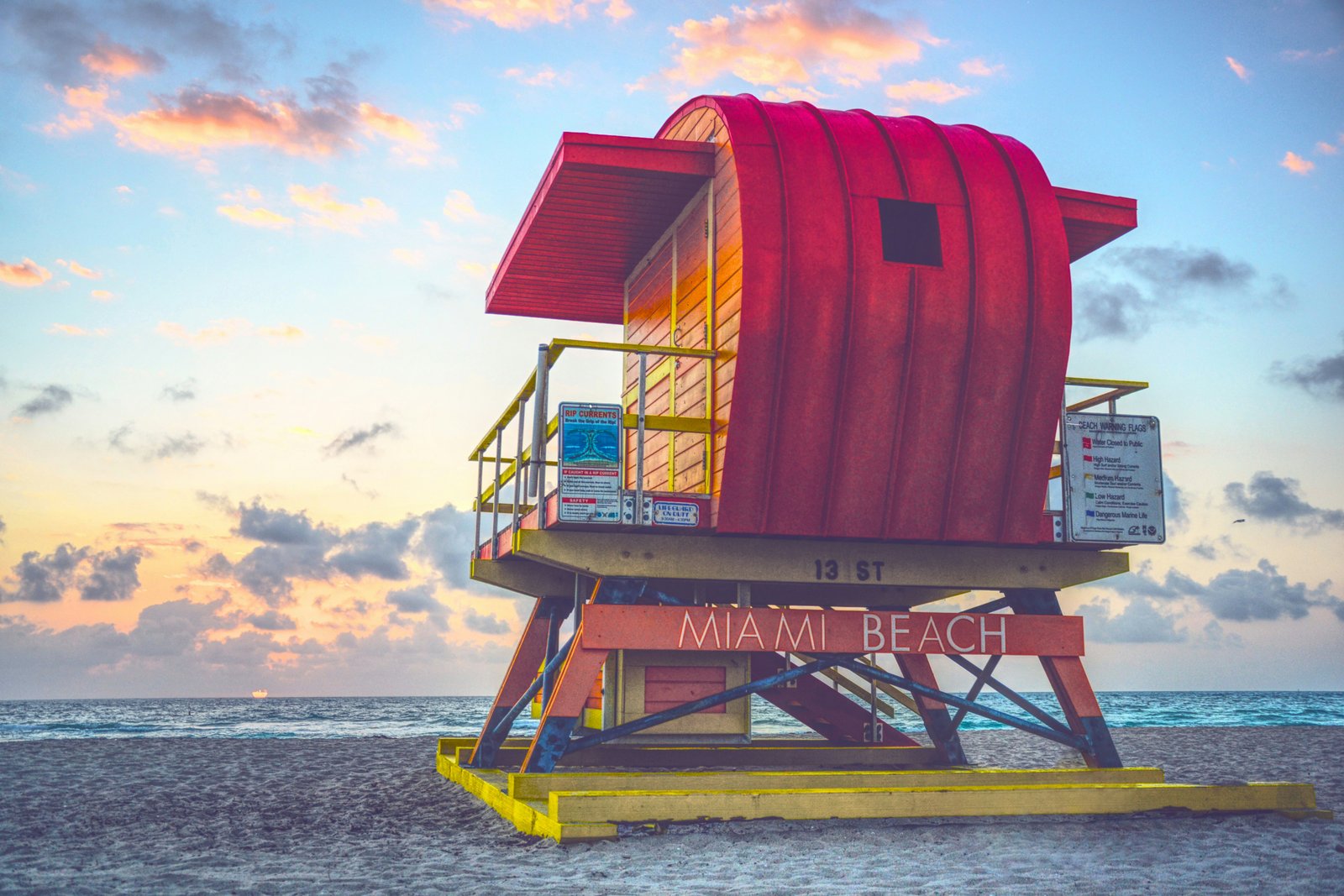 South Beach Miami sunset