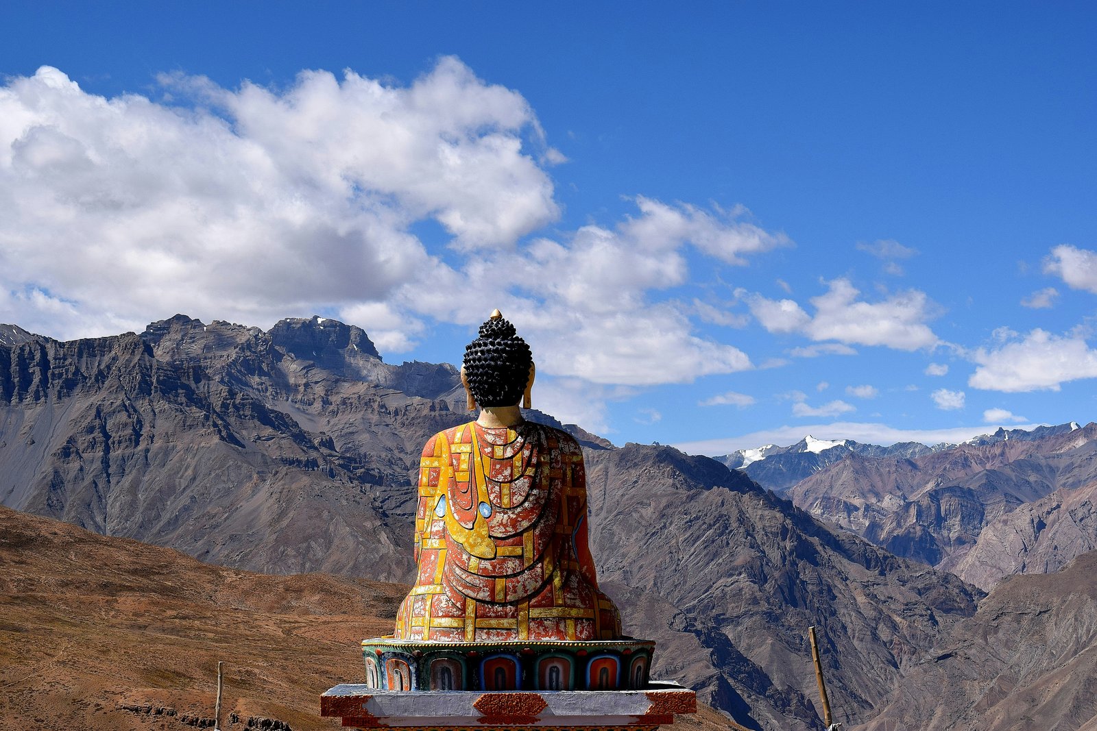 Spiti Buddha mountain landscape