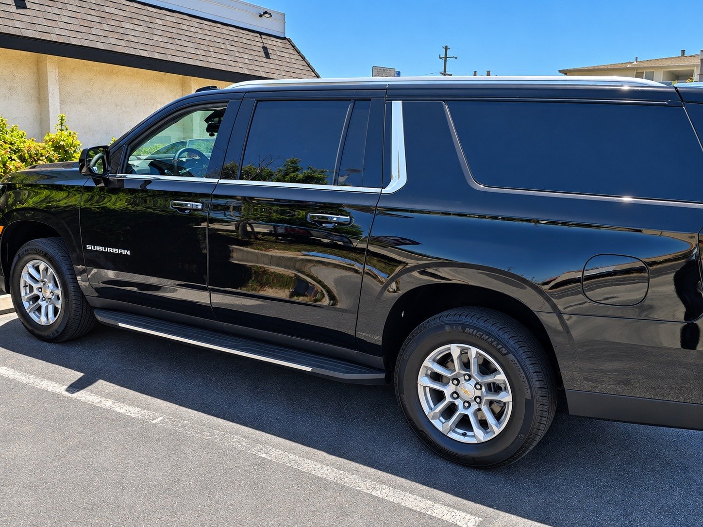 Destination Factory black SUV private transportation